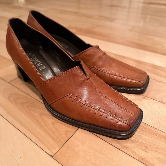 CAPELLI ROSSI heels shoes - brown leather size 7.5 - Picture 4 of 11